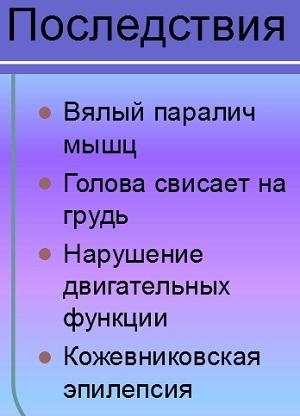 Последствия энцефалита у взрослых и детей